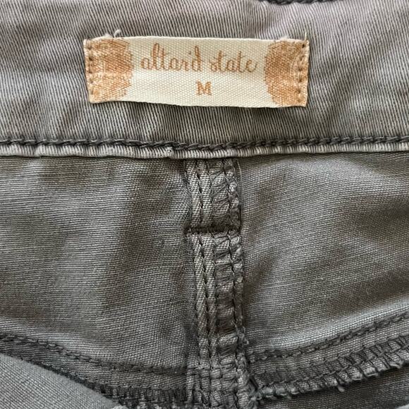 Altar'd State Womens Size M Gray Button Up Denim Cargo Mini Skirt - Picture 6 of 7